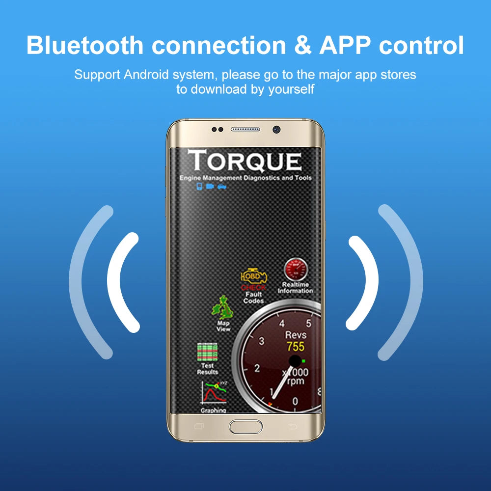 Mini Eml327 V2.1 OBD 2 Bluetooth Car Diagnostic-Tools For Android Scanner Code Smart Scan Tool ODB2 Scanner Tool Diagnostic