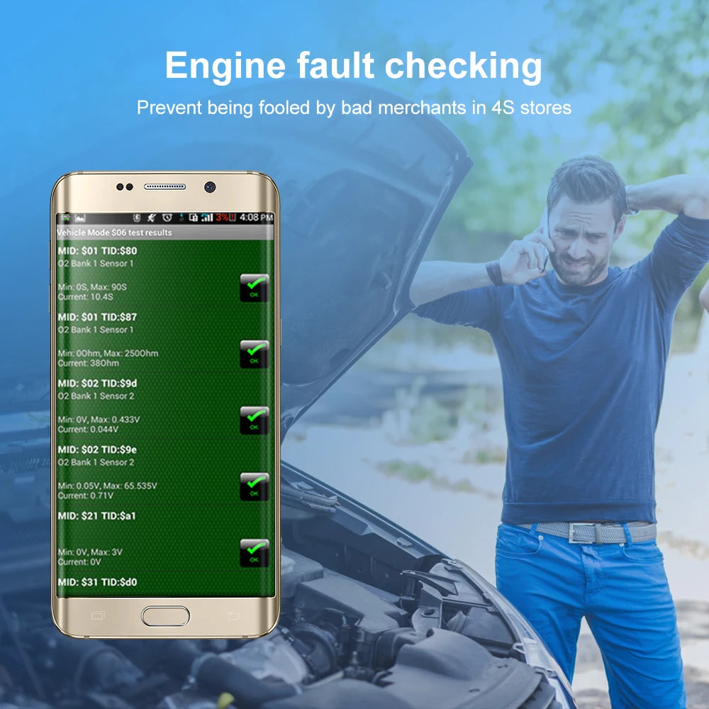 Mini Eml327 V2.1 OBD 2 Bluetooth Car Diagnostic-Tools For Android Scanner Code Smart Scan Tool ODB2 Scanner Tool Diagnostic
